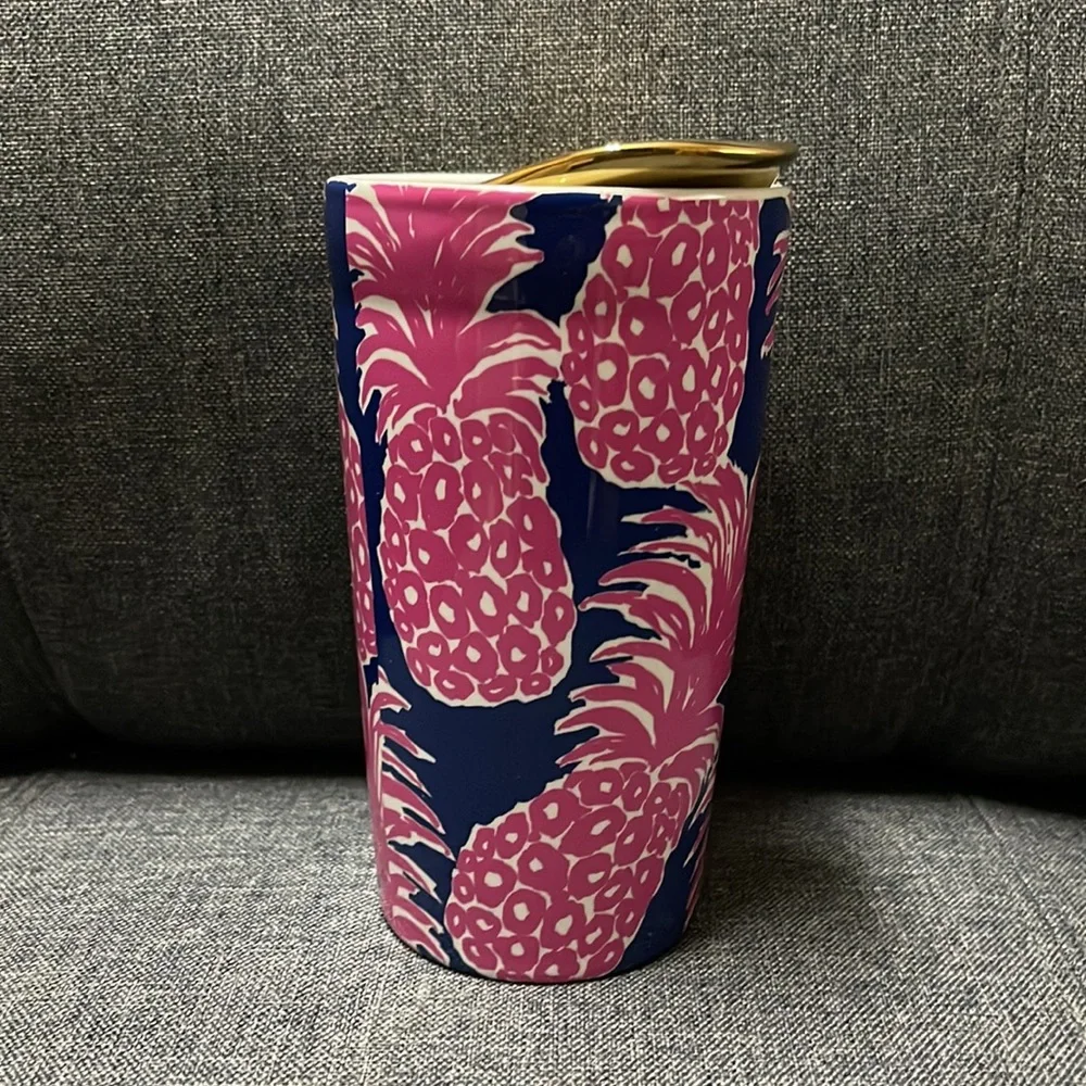 Lilly Pulitzer Flamenco Ceramic Travel Mug